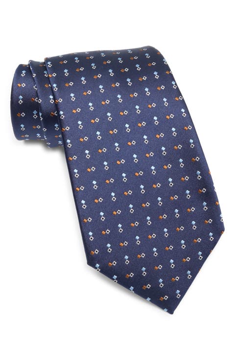 Diamond Neat Silk Tie