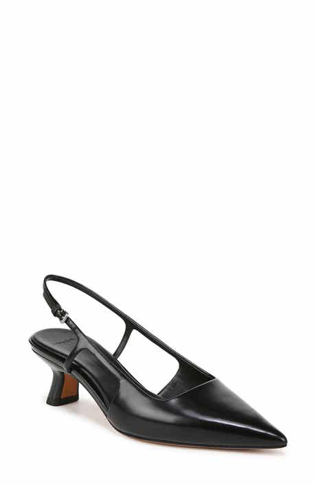 Vince Bianca Slingback Pointed Toe Pump