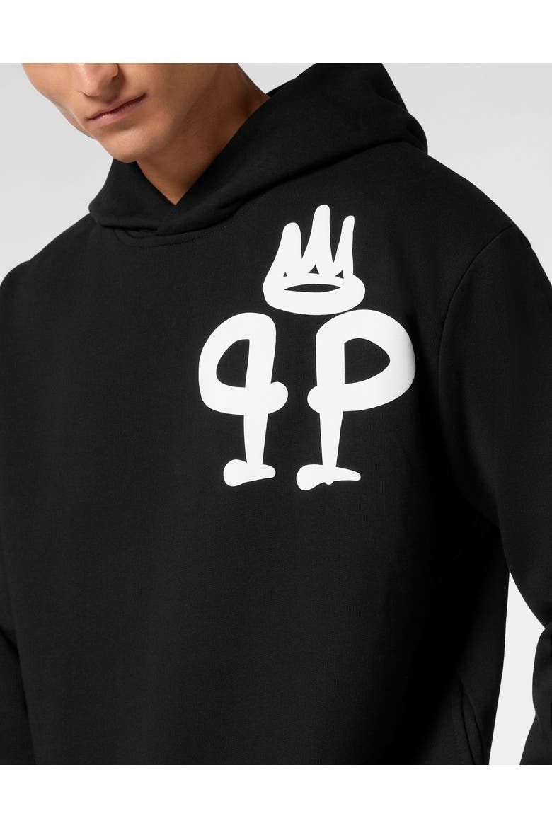 Hoodie Sweatshirt Ls King Plein Men, Alternate, color, black