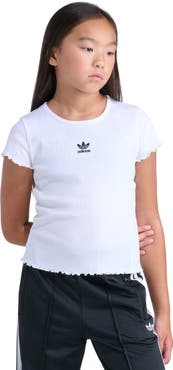 adidas Kids' Lettuce Edge Cotton Rib T-Shirt