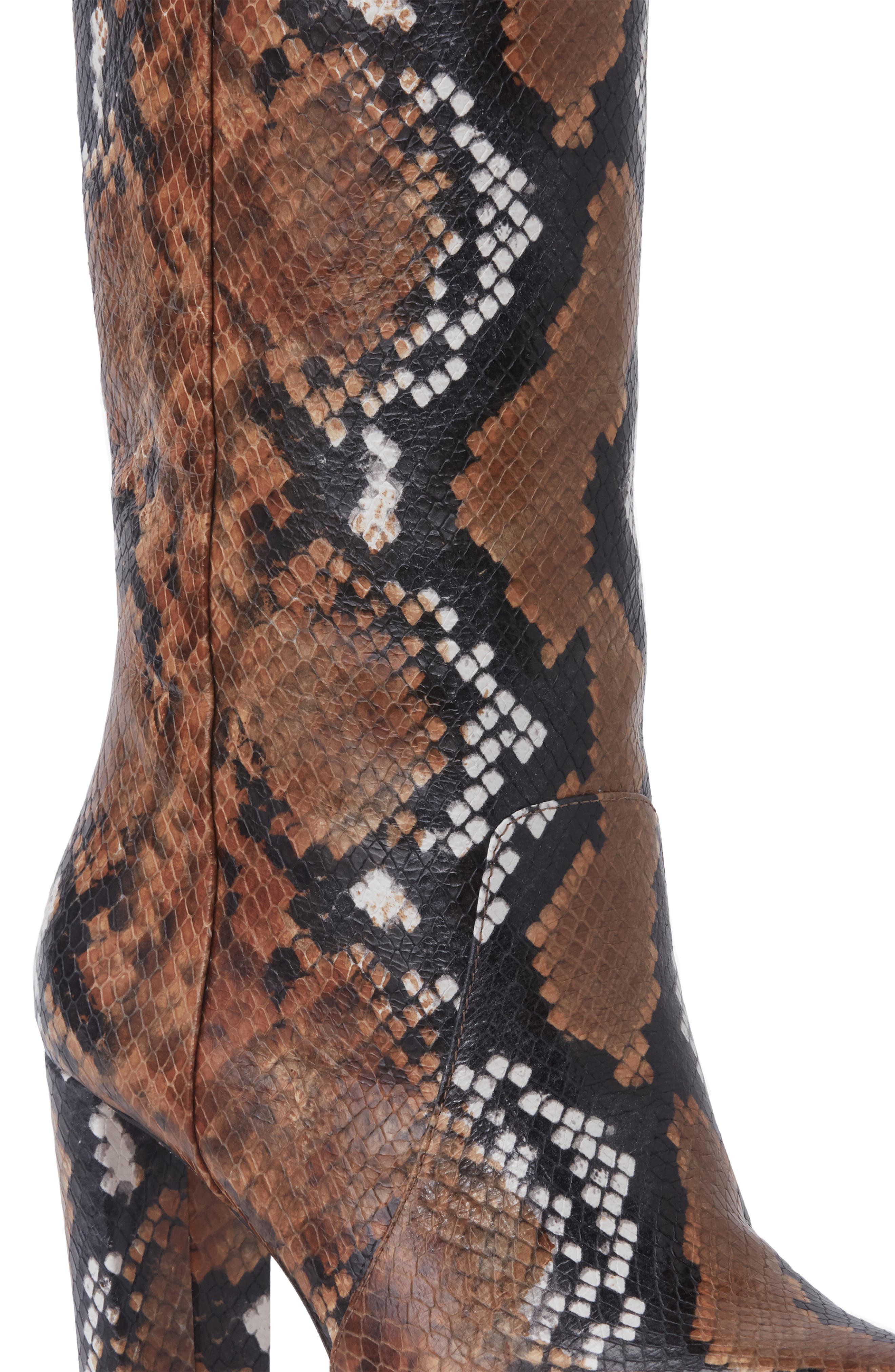 Carmen Knee High Boot, Alternate, color, ORANGE MULTI