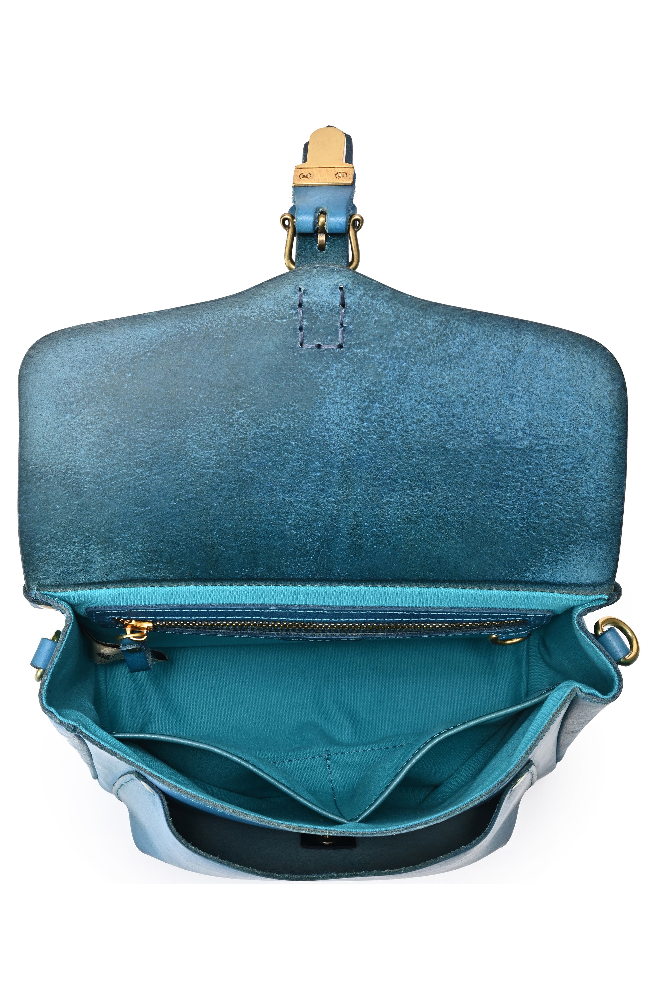 Isla Leather Crossbody Bag, Alternate, color, TURQUOISE