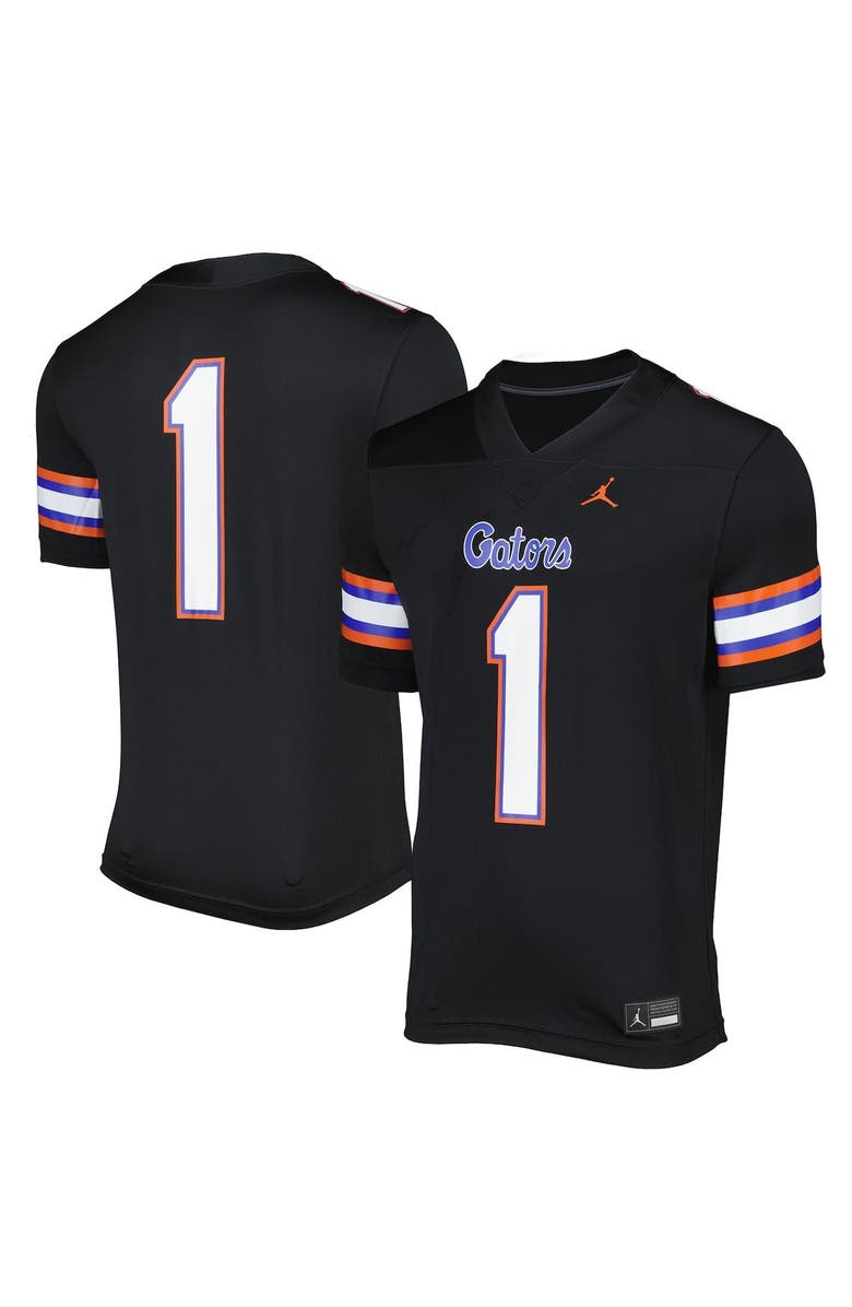 Jordan Brand Men's Jordan Brand #1 Black Florida Gators Alternate Game Jersey, Alternate, color,