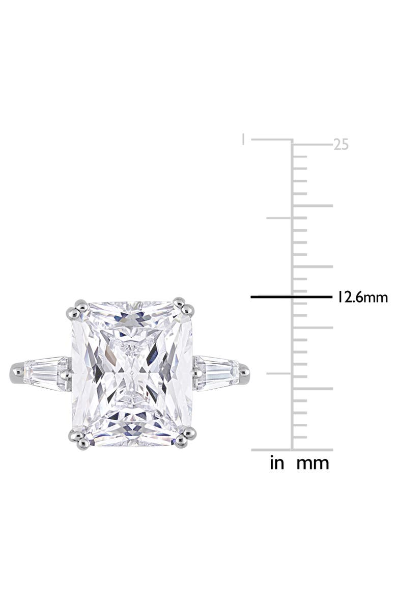 Cubic Zirconia 3-Stone Ring, Alternate, color, Sterling Silver
