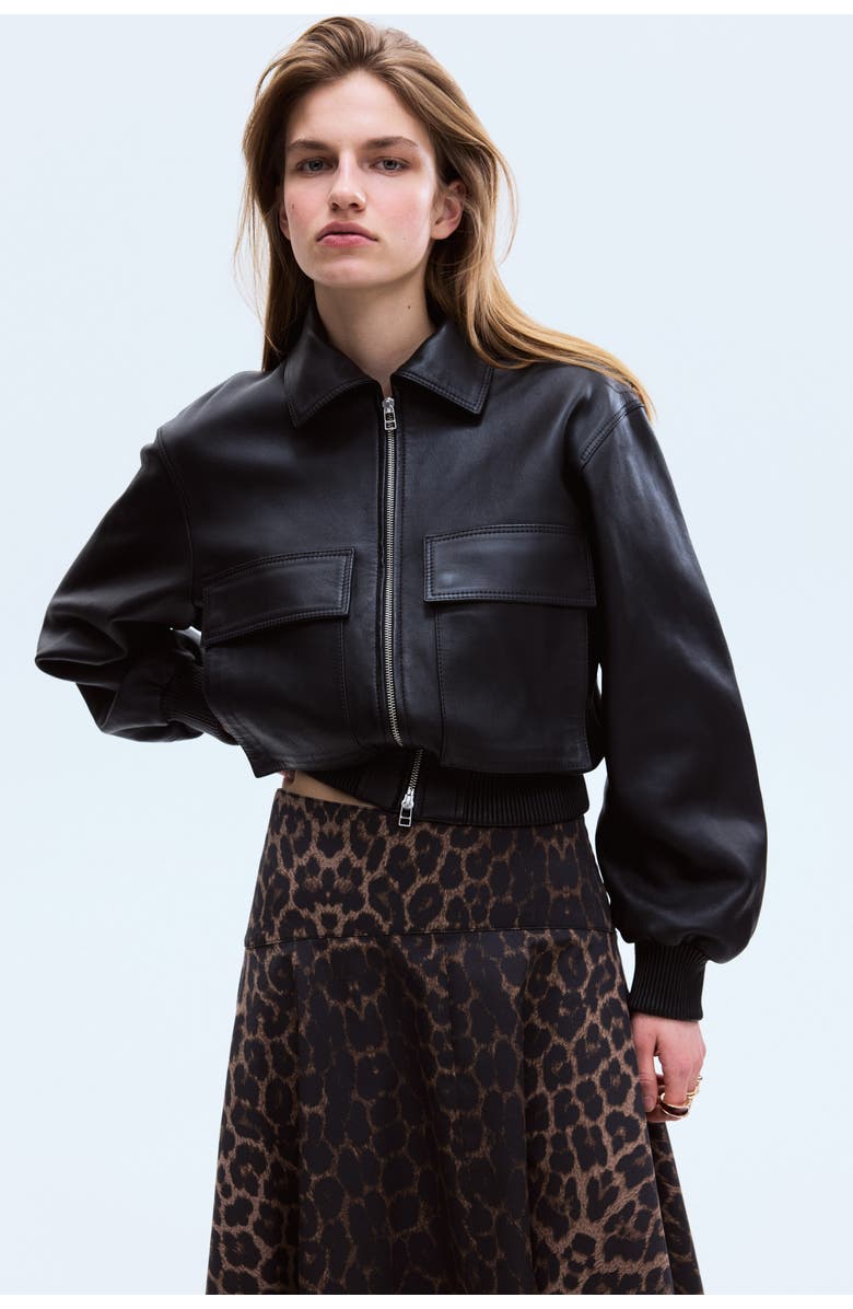 H&M Flared Twill Skirt, Alternate, color, 