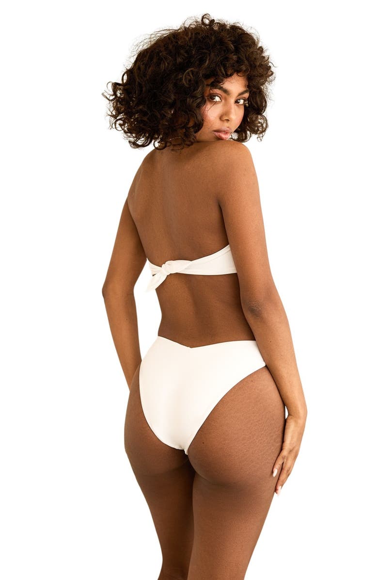 Dippin Daisys Hudson Bandeau Bikini Top, Alternate, color, White