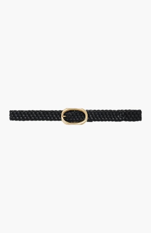 ANINE BING Signature Link Braided Belt in Black at Nordstrom, Size Medium/large