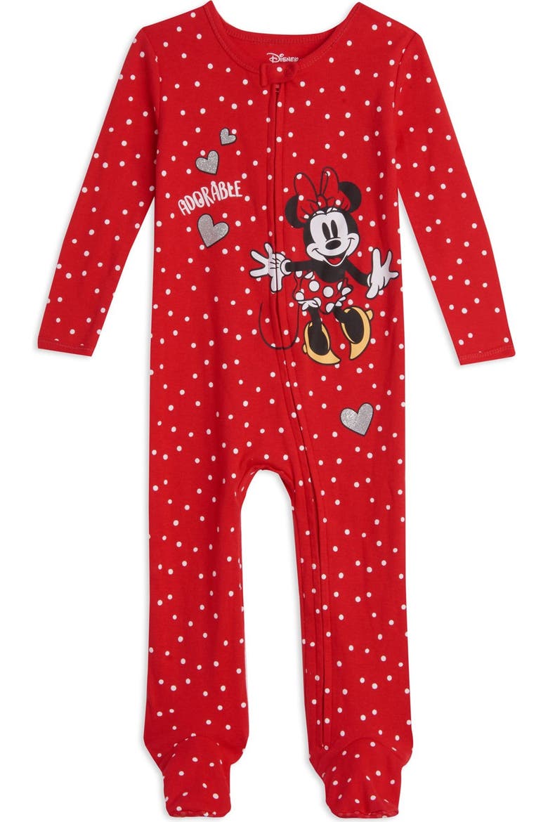 Minnie Mouse 2-Pack Footed Sleep N' Play, Alternate, color, Minnie Red Grey