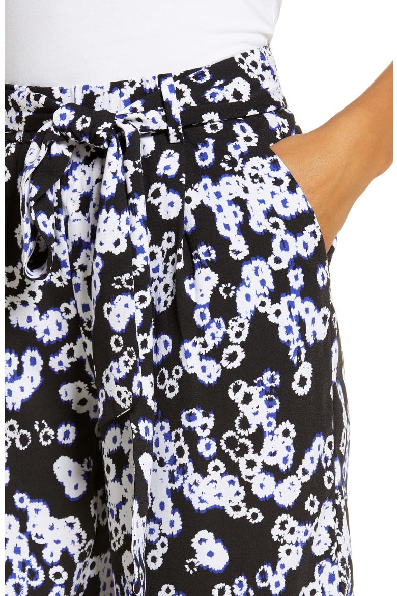 Wide Leg Crop Pants, Alternate, color, BLACK DEACON FLORAL
