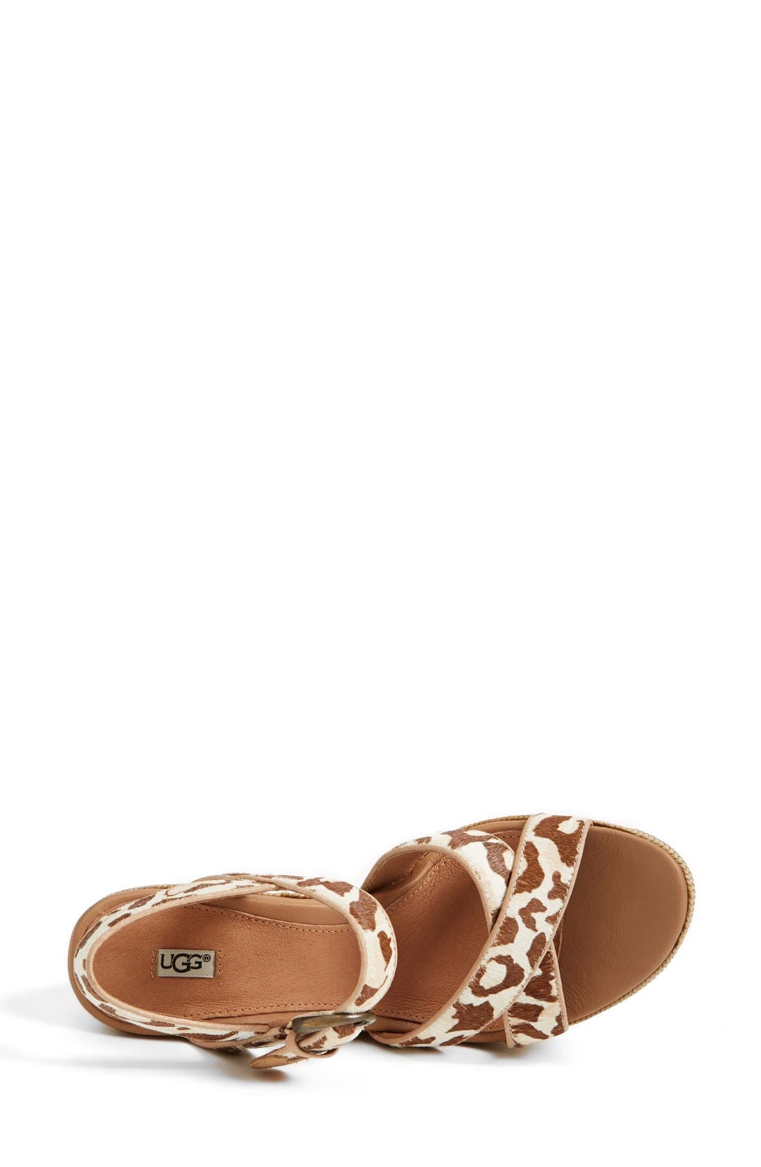 Australia 'Jazmine' Leopard Print Sandal, Alternate, color, SPRING LEOPARD
