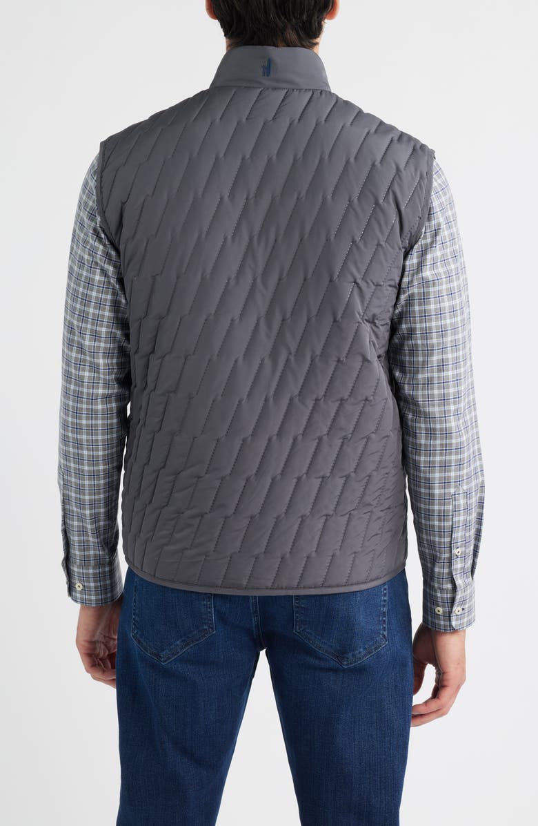 johnnie-O Belfry Quilted Vest, Alternate, color, Dark Gray