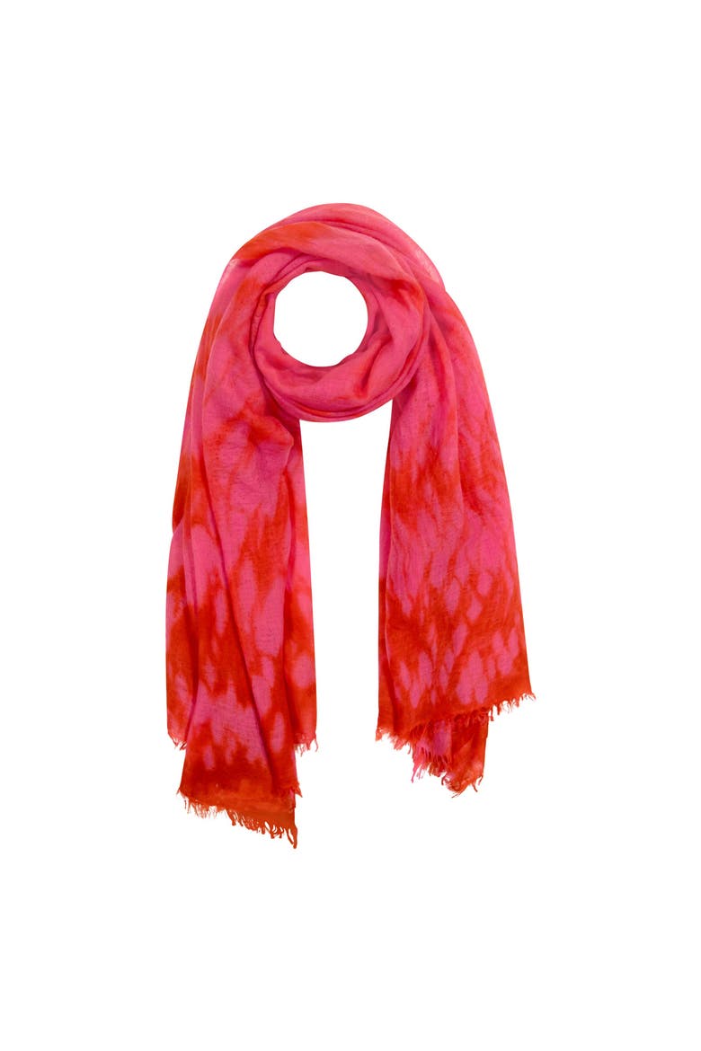 Cashmere Dip Dye Shawl, Main, color, Hibiscus Flower