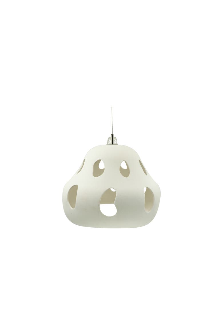 Pendant Lamp with Cut-Outs, White, Main, color, White