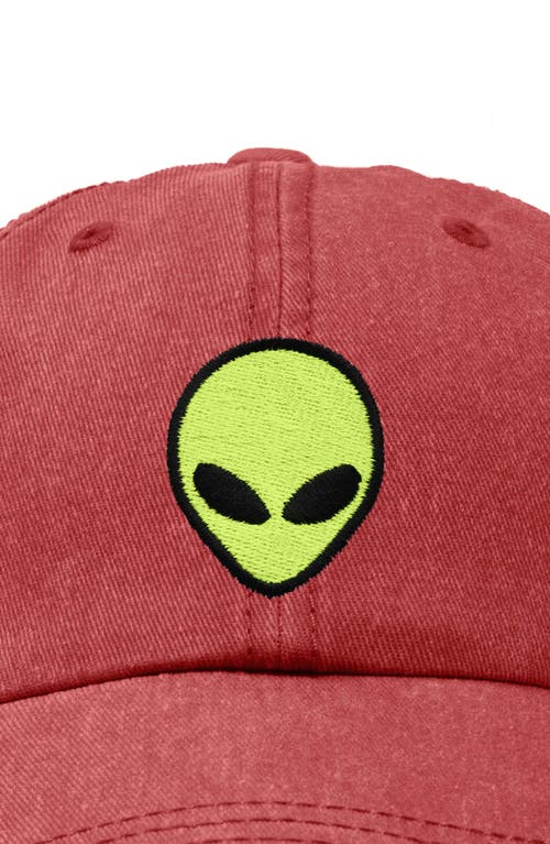 Dalix Alien Dad Cap In Washed Red