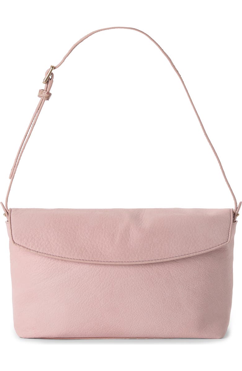 Brahmin Kalina Leather Clutch, Main, color, Blush