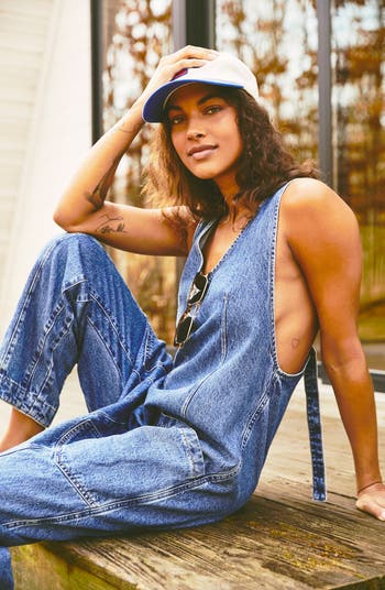 High Roller Denim Jumpsuit