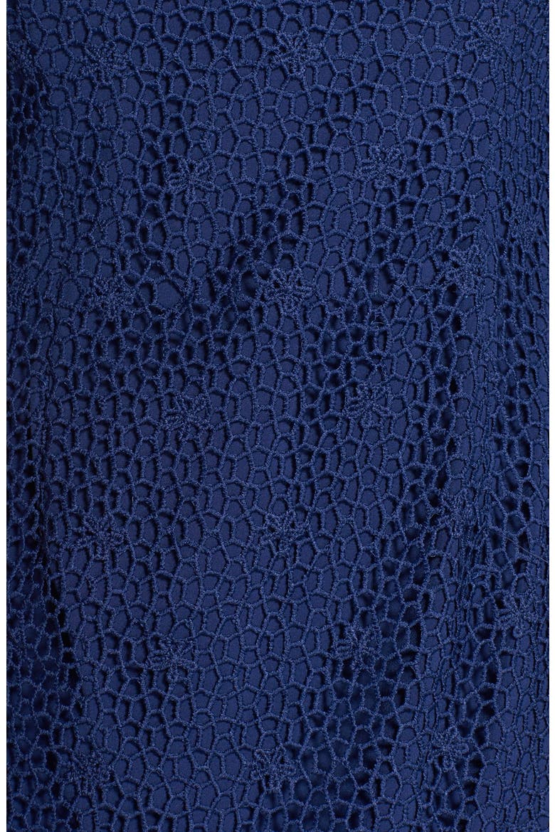 Crochet Sheath Dress, Alternate, color, NAVY