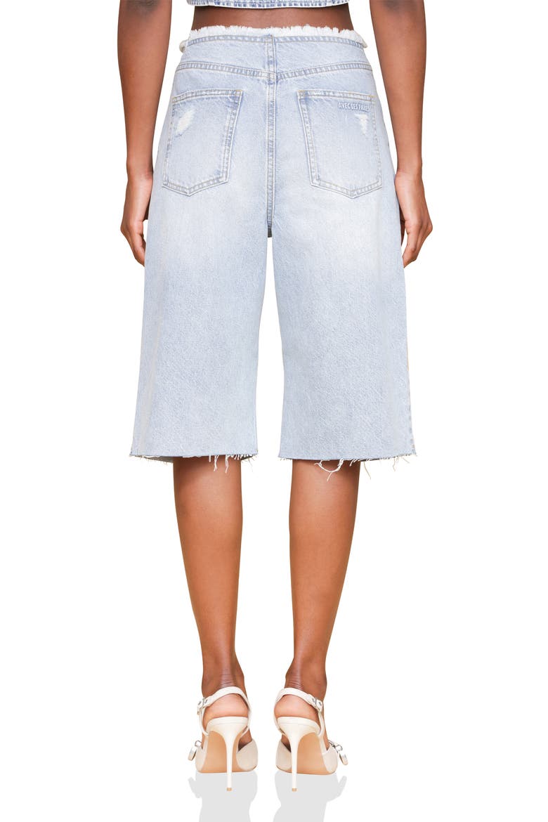 Raw Waist Denim Shorts, Alternate, color, VOYAGEURS WASH