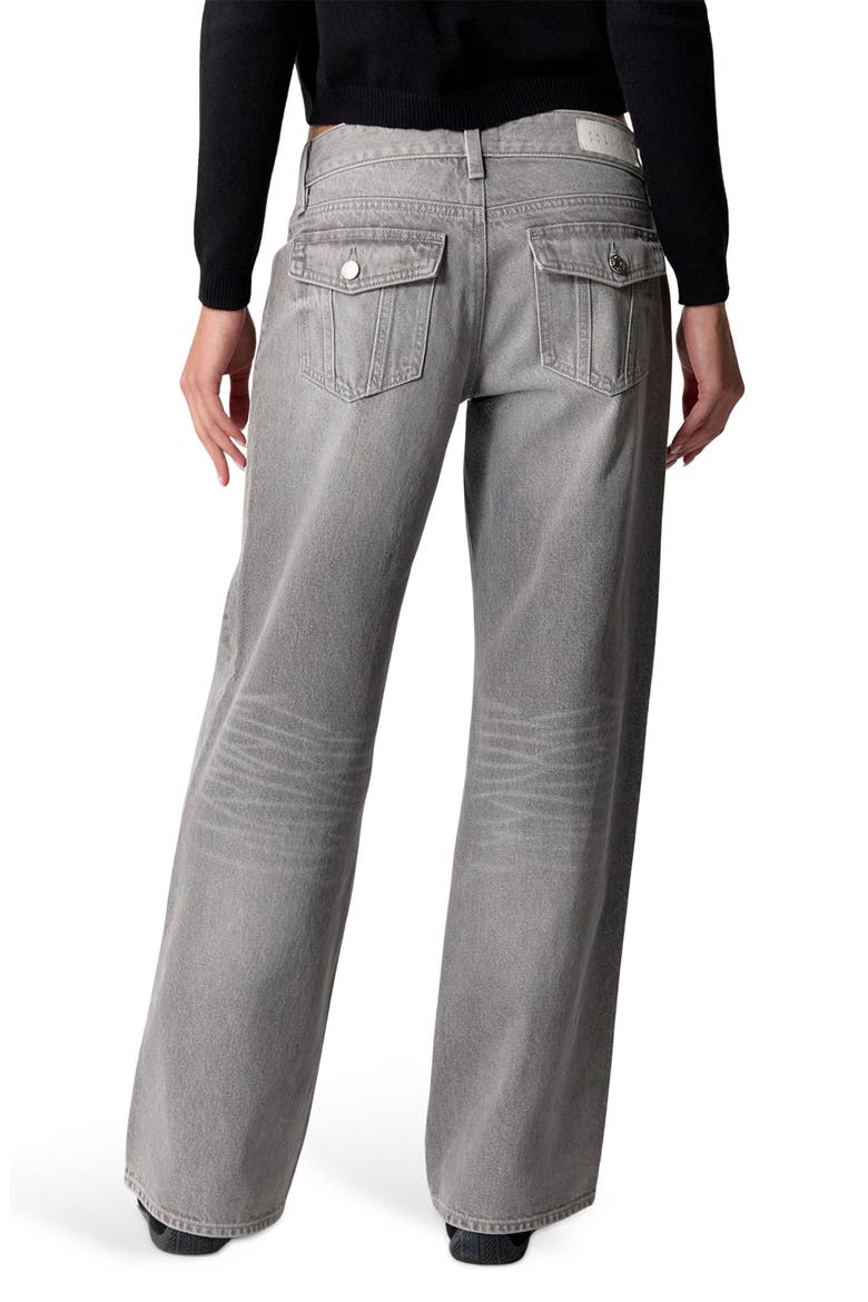 Zoe Low Rise Girlfriend Jeans, Alternate, color, GRAY