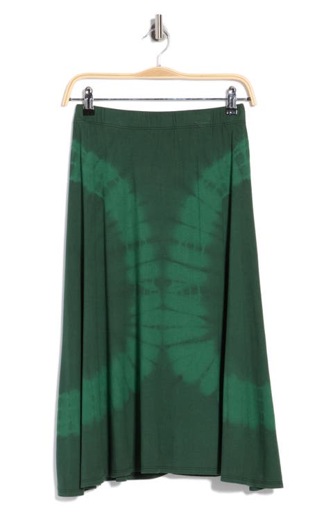 Flared Midi Skirt
