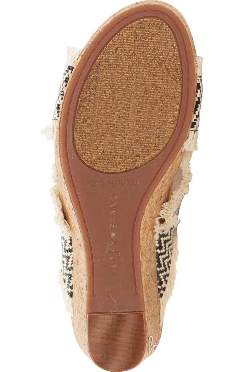 Lucky Brand Khillian Woven Wedge Slide Sandal, Alternate, color,