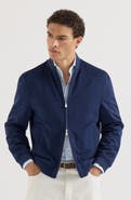 Brunello Cucinelli Lightweight cashmere flannel bomber jacket