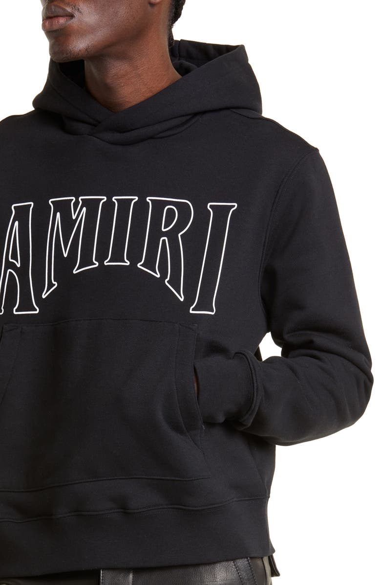 AMIRI Zoltar Logo Cotton Hoodie, Alternate, color,