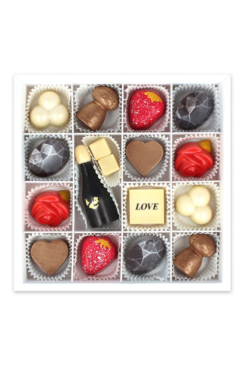 Lovestruck 16-Piece Chocolate Set, Main, color, WHITE