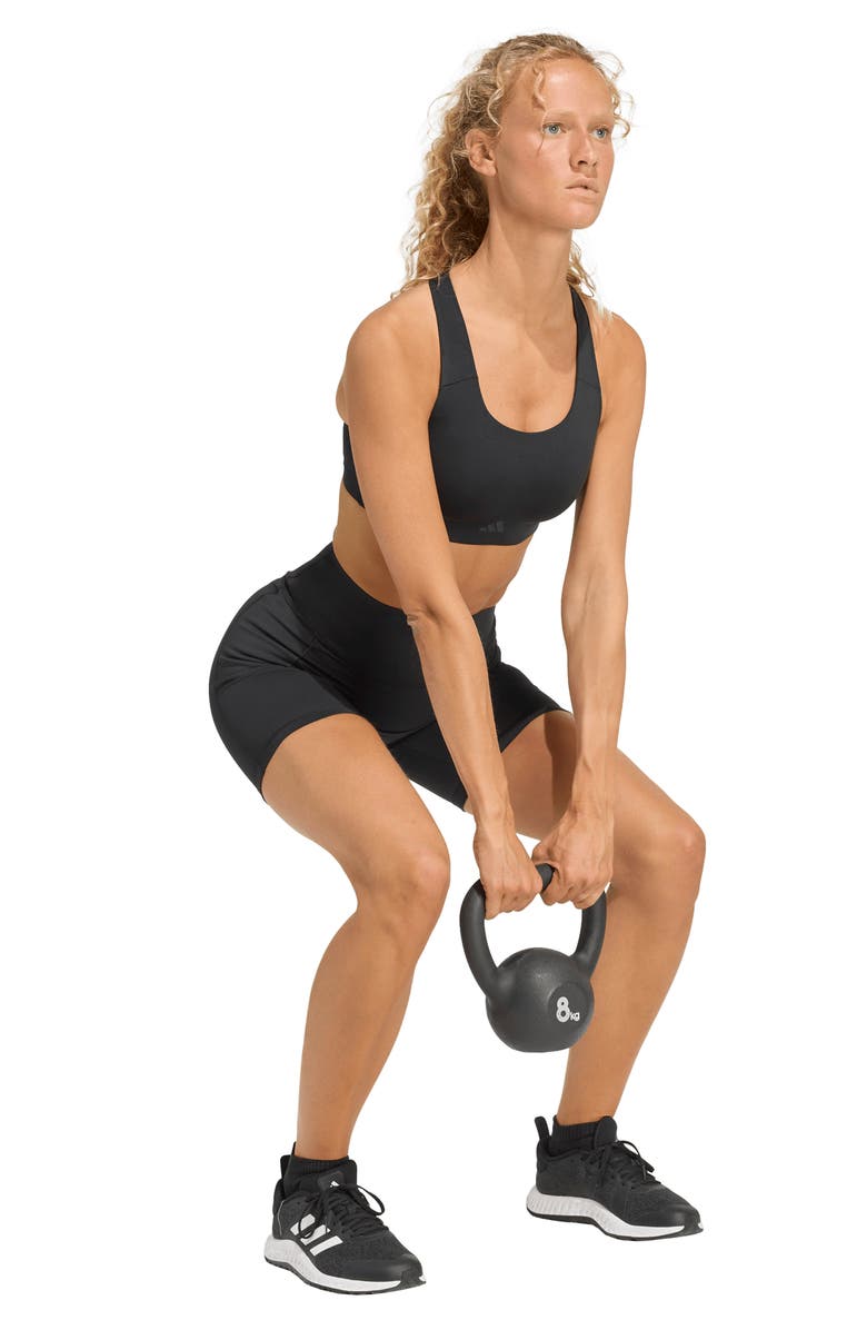 adidas Optime Climacool Power Tights, Alternate, color, Black