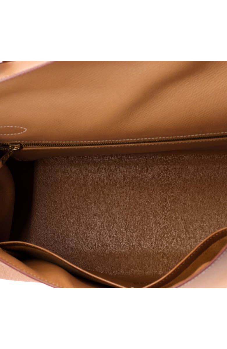 Pre-Owned Hermes Kelly Handbag Brown Courchevel with Gold Hardware 32, Alternate, color, Natural