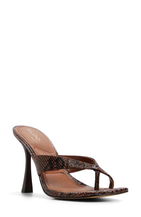 Haayssie Faux Leather Slide Sandal