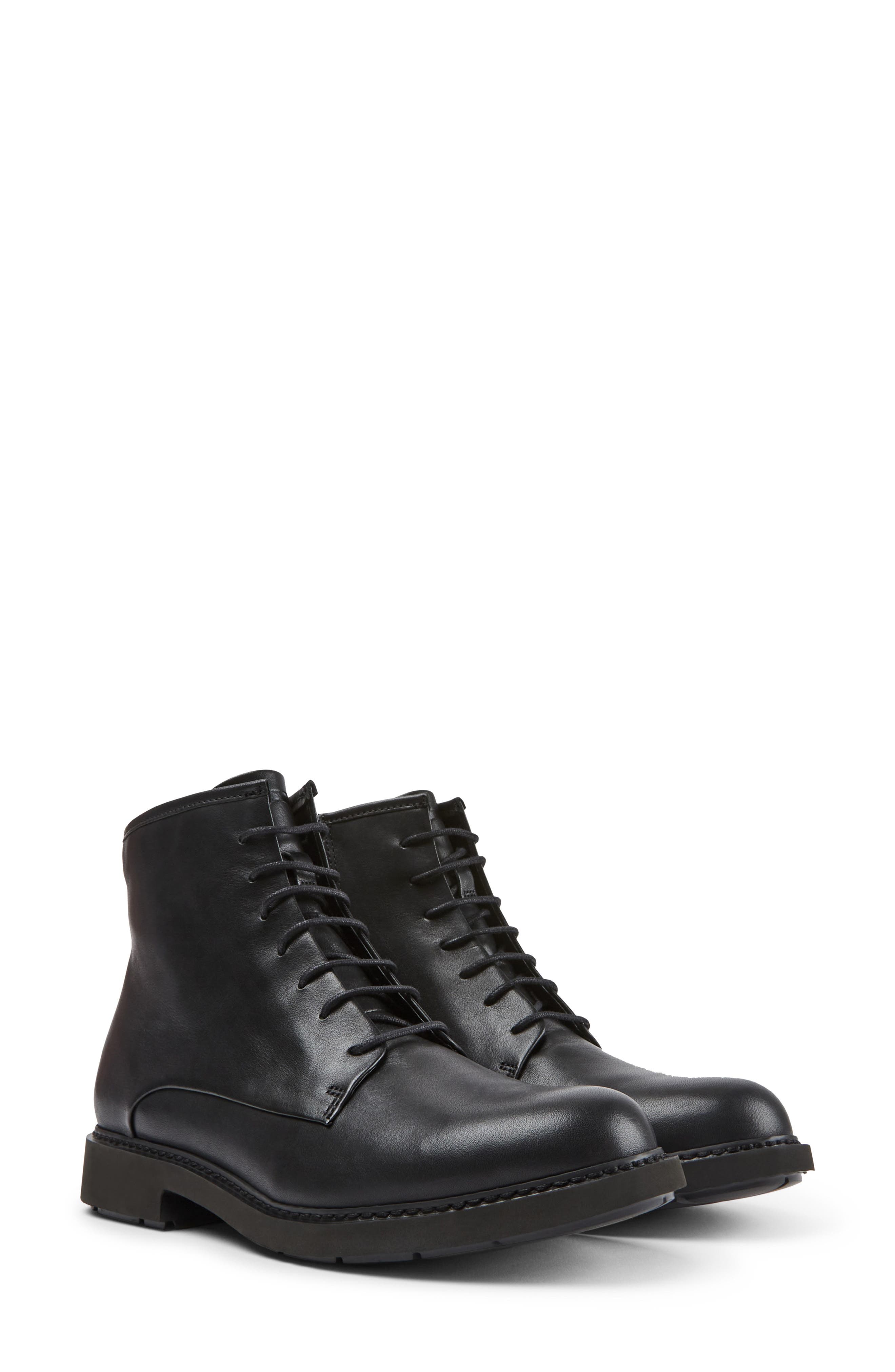 Camper Neuman Combat Boot, Main, color, Black