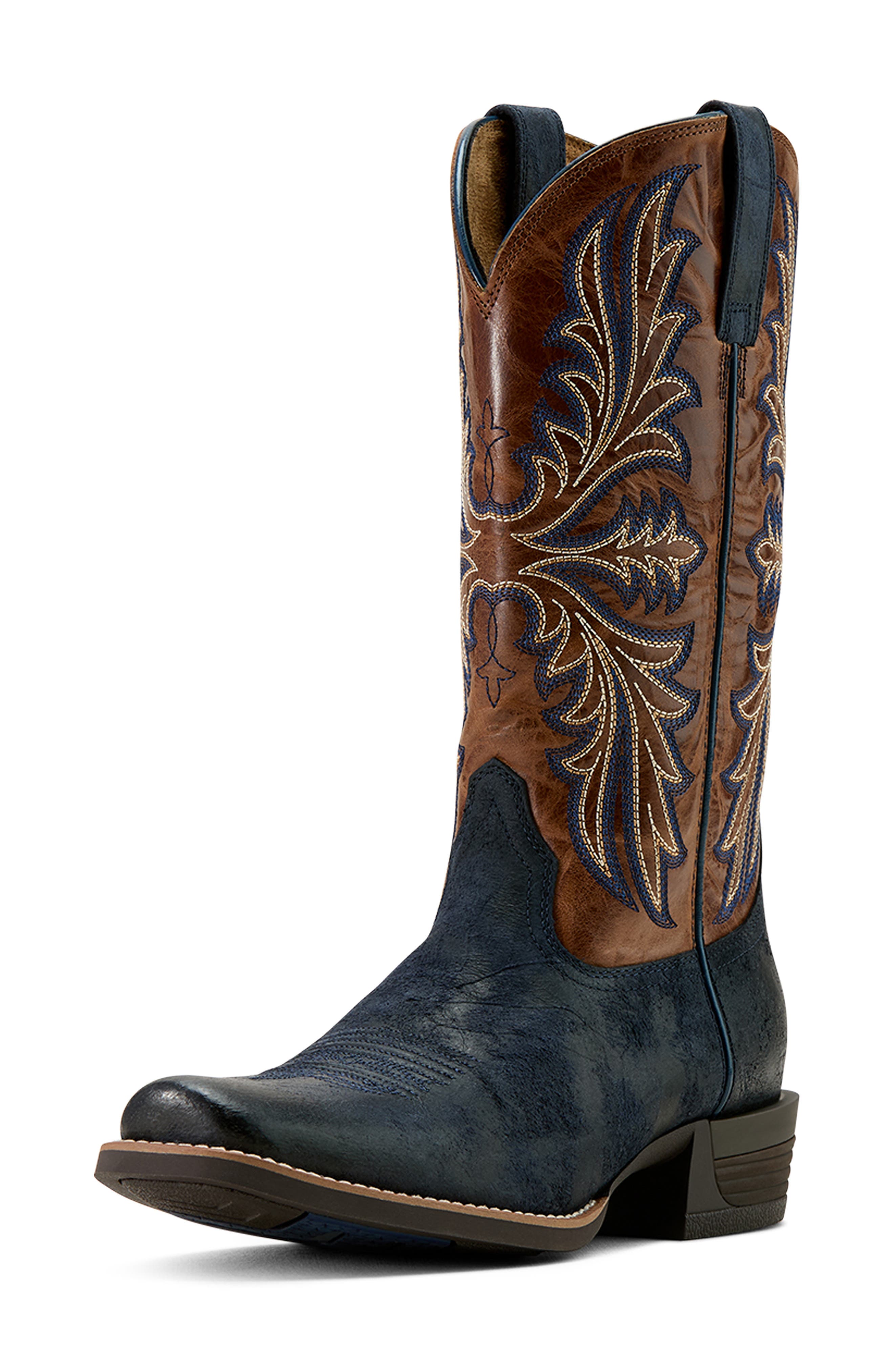Ariat Hustler Western Boot, Alternate, color, Blue