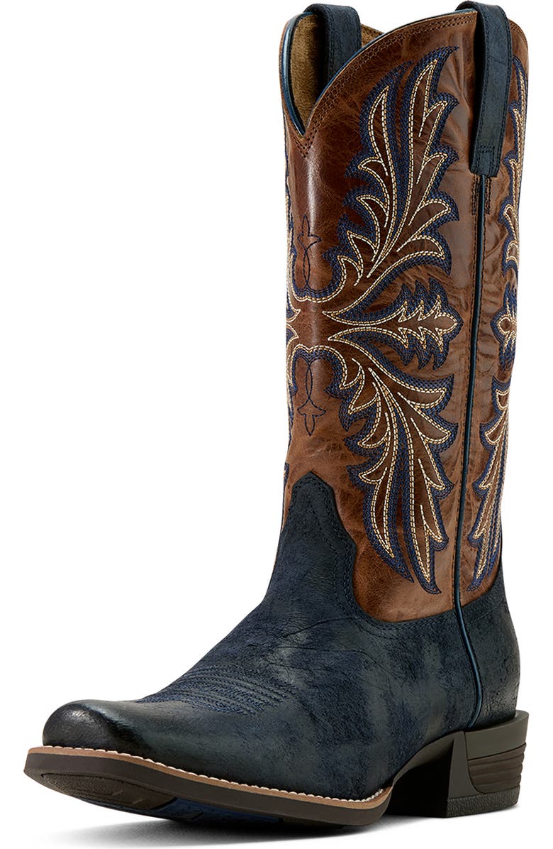 Ariat Hustler Western Boot, Alternate, color, Blue