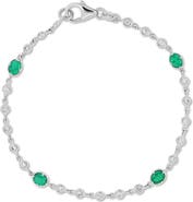 Bony Levy 18K Gold El Mar Emerald & Diamond Tennis Bracelet