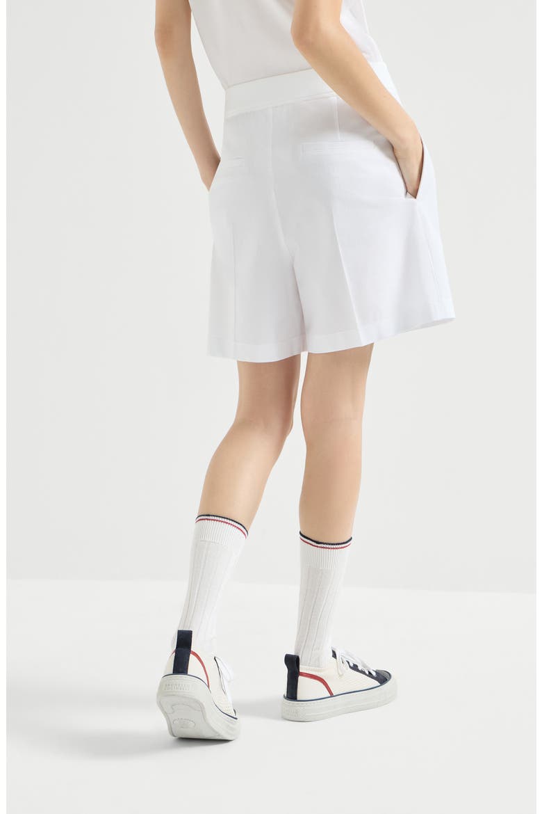 Piqué shorts, Alternate, color, White