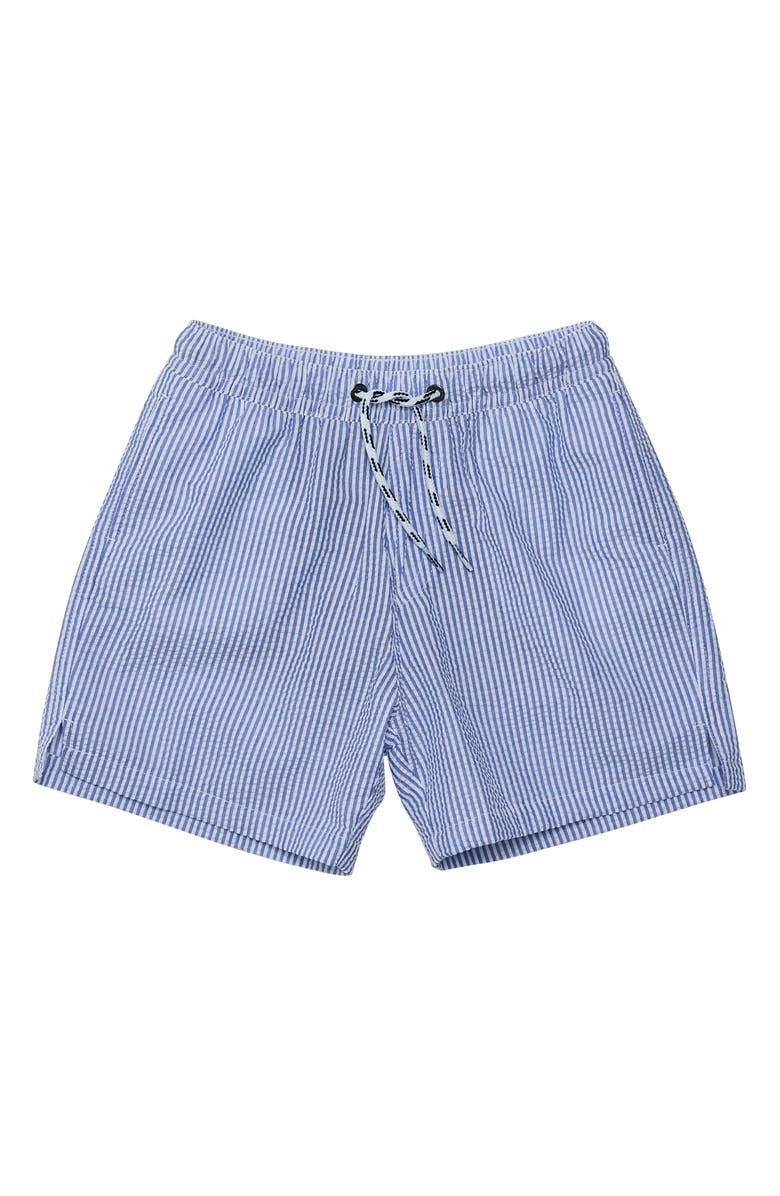 Snapper Rock Kids' Parisian Swim Trunks, Main, color, Blue / White