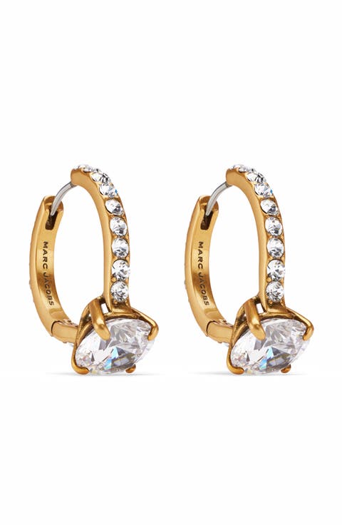 Proposal Ring Hoop Earrings