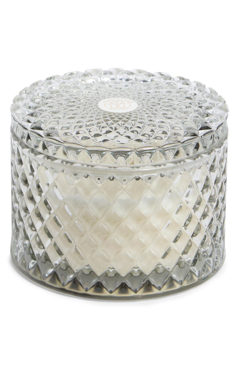 SAND AND FOG Glass Candle, Main, color, Gray