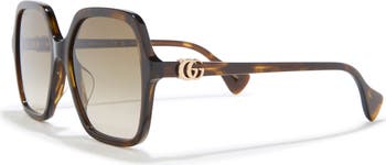 56mm Rectangular Sunglasses