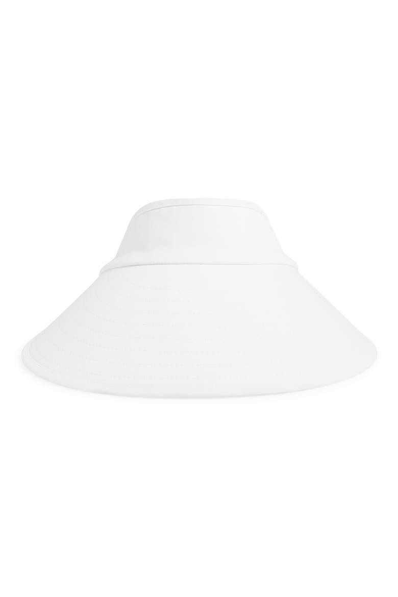 Wide Brim Visor, Main, color, WHITE