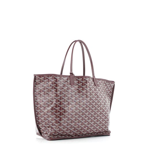 Pre-owned Goyard Goyard Anjou Reversible Tote Coated Canvas Pm In Red