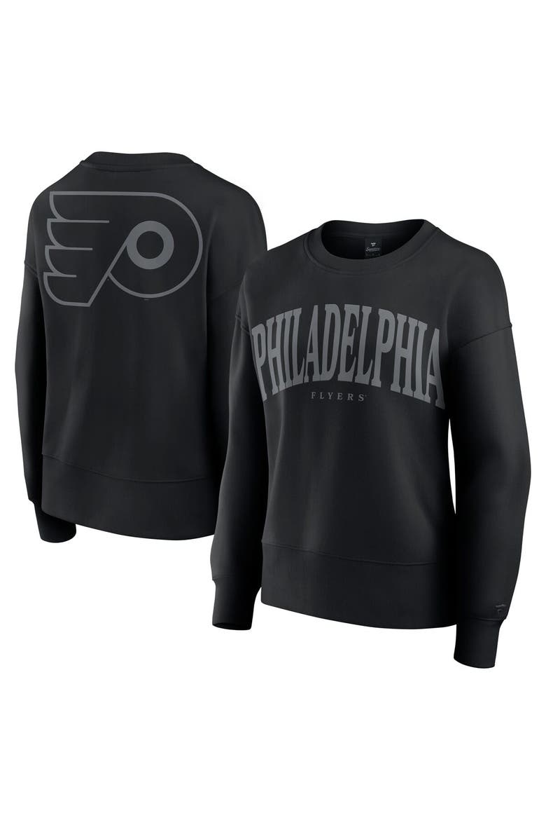Women's Fanatics  Black Philadelphia Flyers Elements Flow Pullover Sweatshirt, Alternate, color, Black