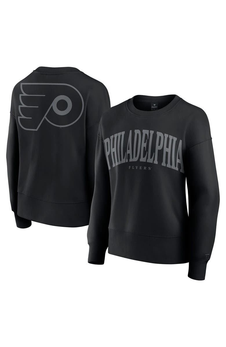 FANATICS Women's Fanatics Black Philadelphia Flyers Elements Flow Pullover Sweatshirt, Alternate, color, Black