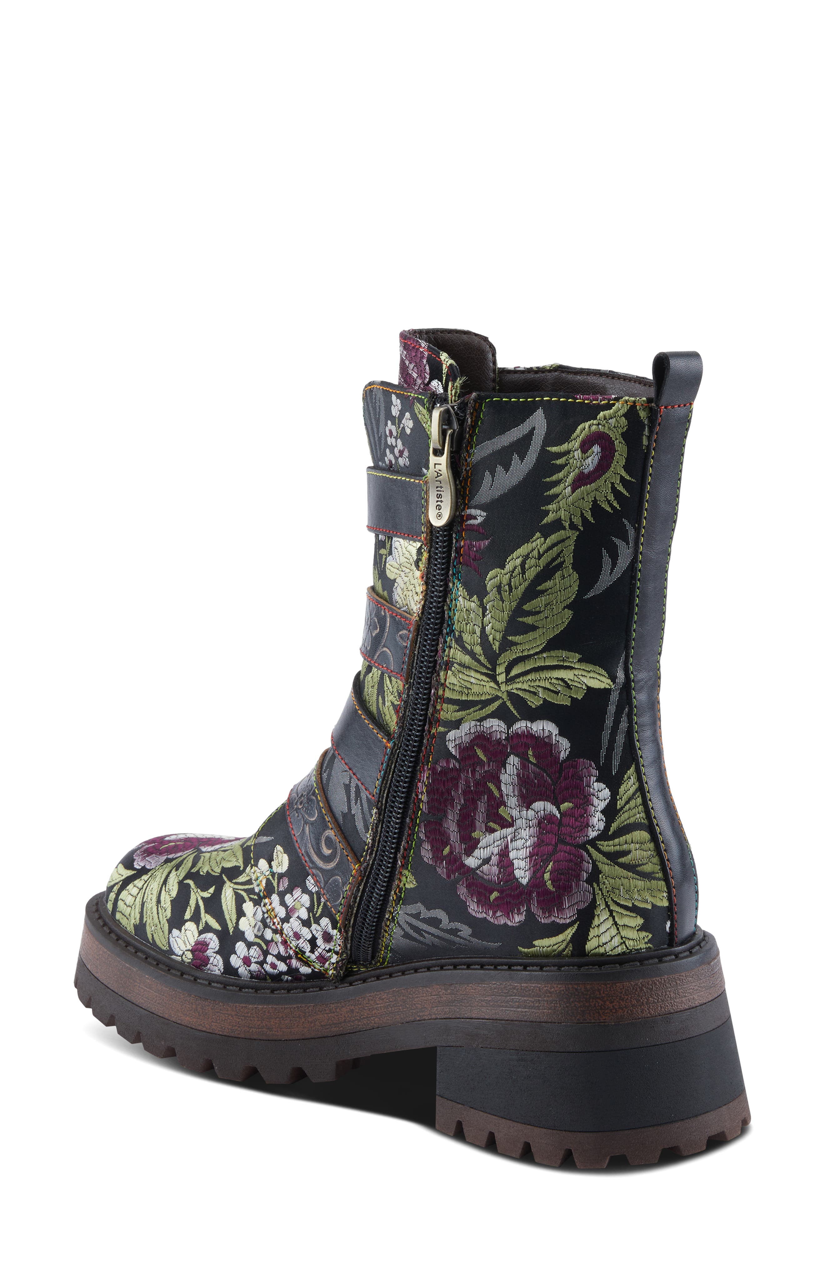 L'Artiste by Spring Step Haruko Combat Boot, Alternate, color, 