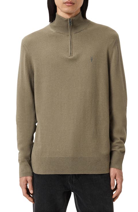 Kilburn Mock Neck Wool Blend Quarter Zip Sweater