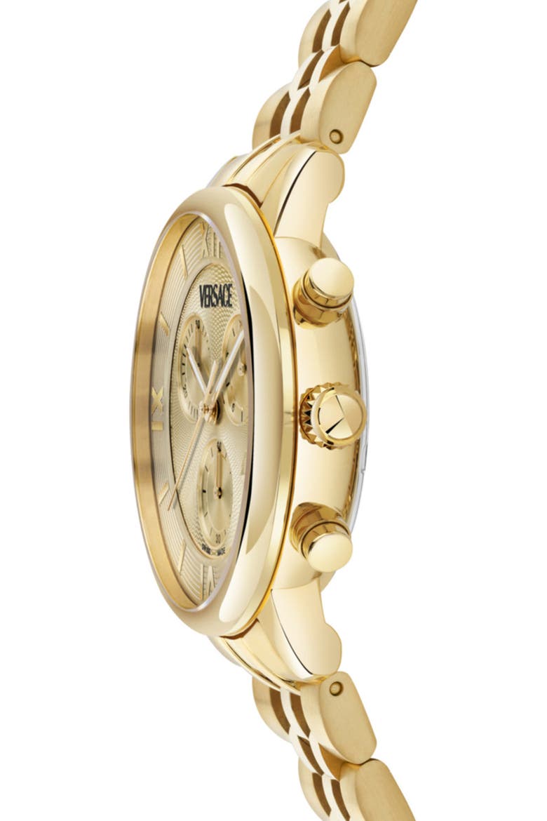 Classic Round Chrono Bracelet Watch, 38mm, Alternate, color, GOLD