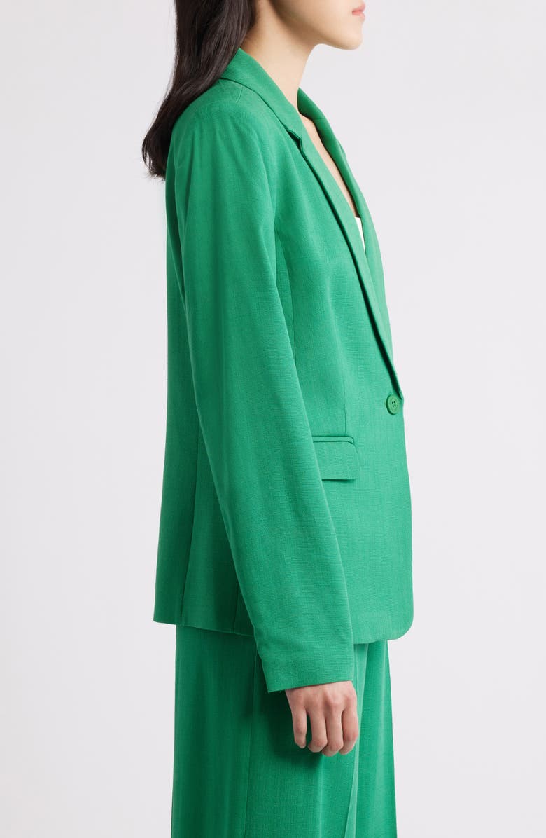 Tahari ASL One-Button Blazer, Alternate, color, Clover