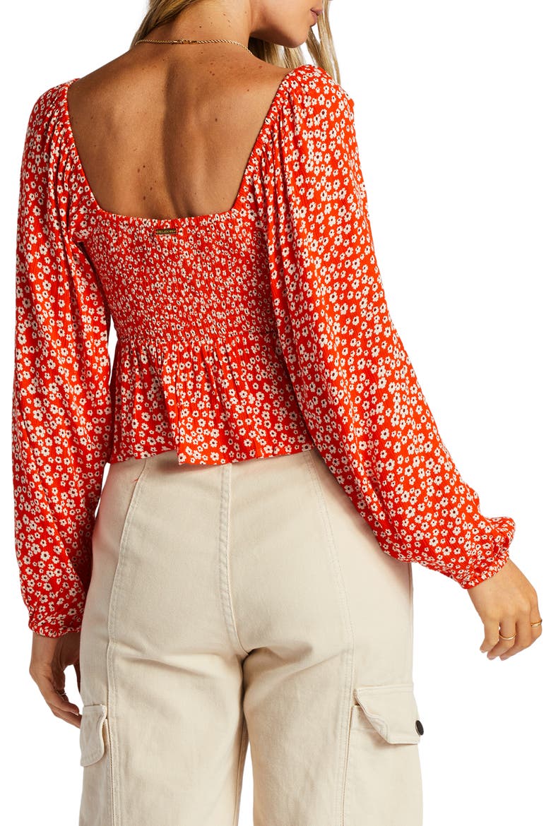 Your Fav Cutout Tie Neck Top, Alternate, color, FIRE SIDE