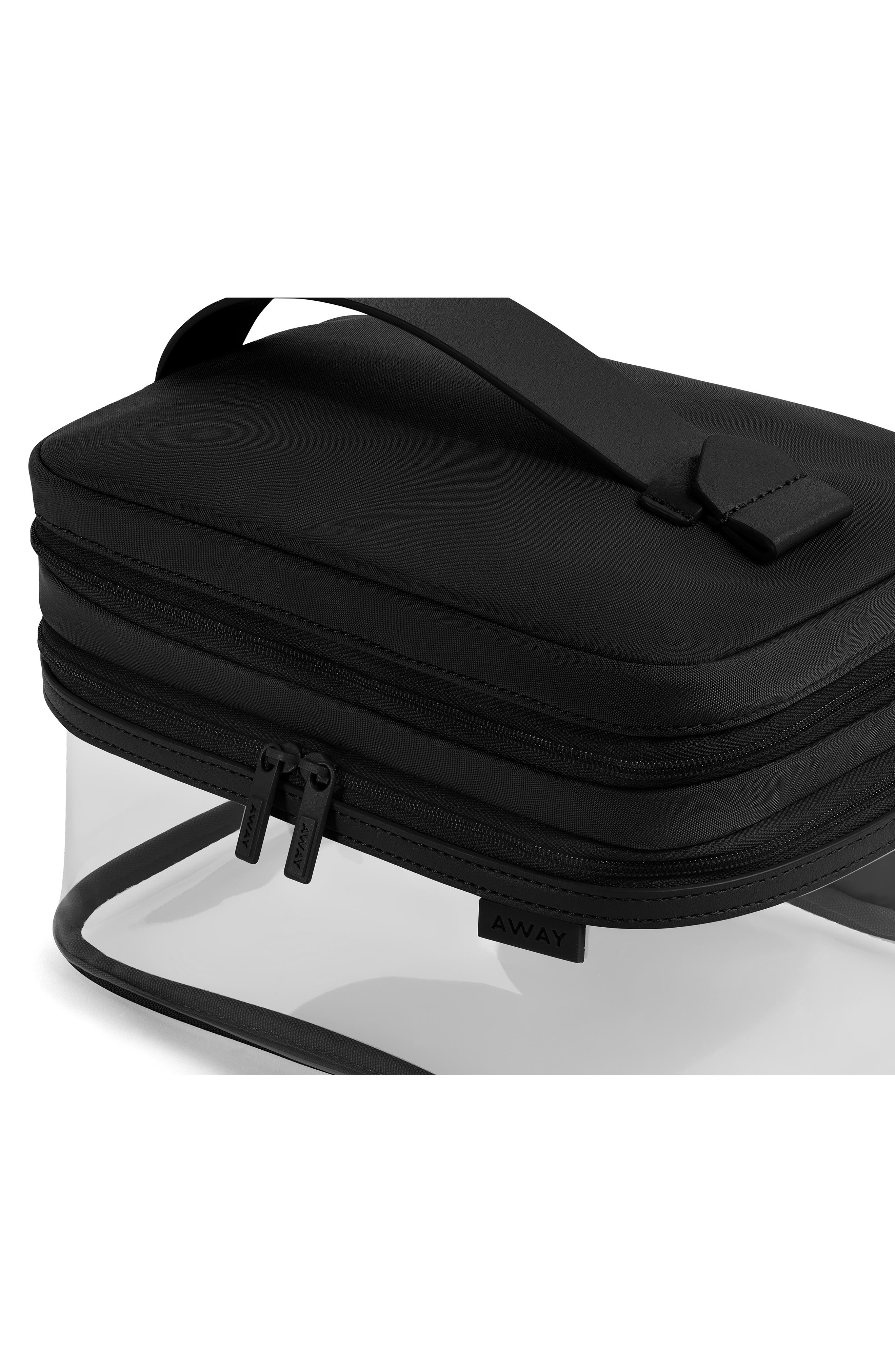 Clear Cosmetics Case, Alternate, color, JET BLACK